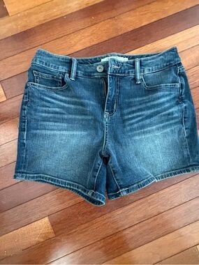 torrid Dark Blue Faded Denim Jean Shorts